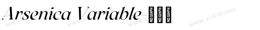 Arsenica Variable字体转换
